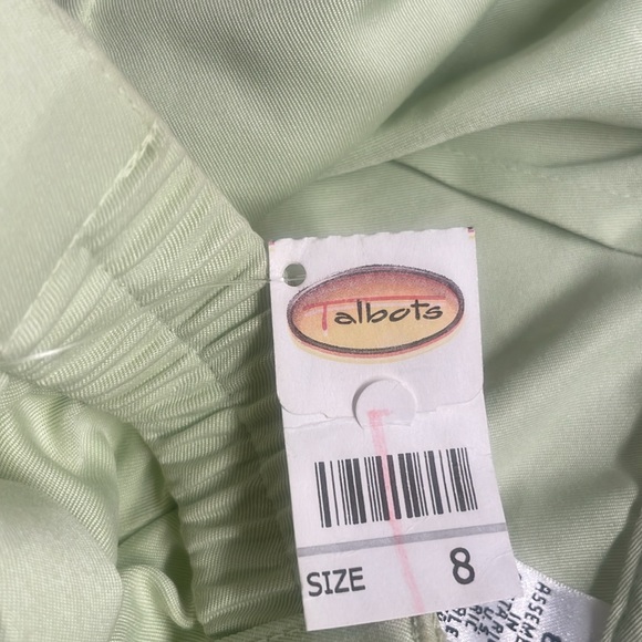 Vintage 90s Talbots Bermuda shorts high waisted elastic waist green women size 8 - Picture 11 of 11